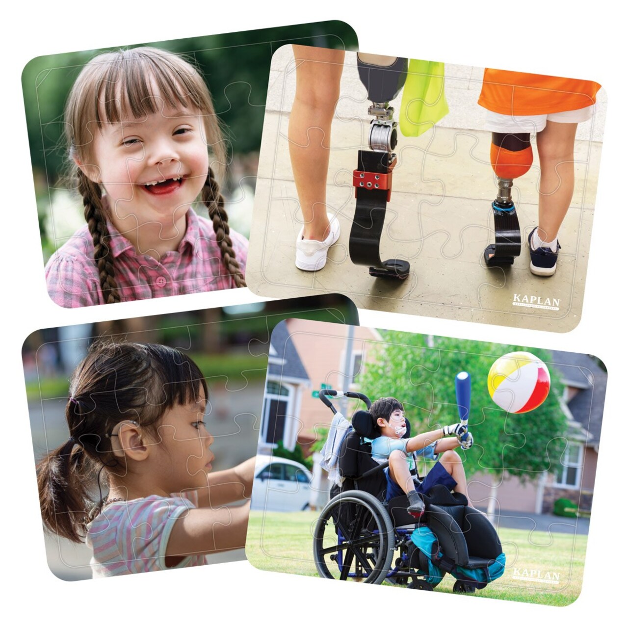 Kaplan Early Learning Company Differing Abilities Puzzles - Set of 4